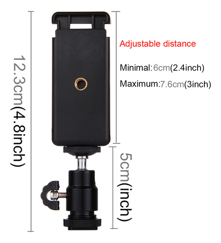 Abrazadera Universal De 360° Para Trípode Para Teléfonos