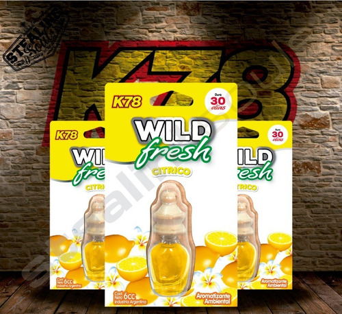 K78 | Wild Fresh | Citrico | Perfume Auto / Colgante | 6cc