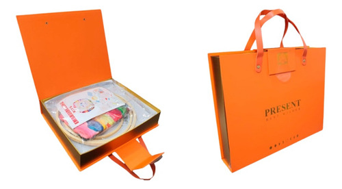 Kit Para Bordado Com Bastidores Linhas Agulhas E Acessórios