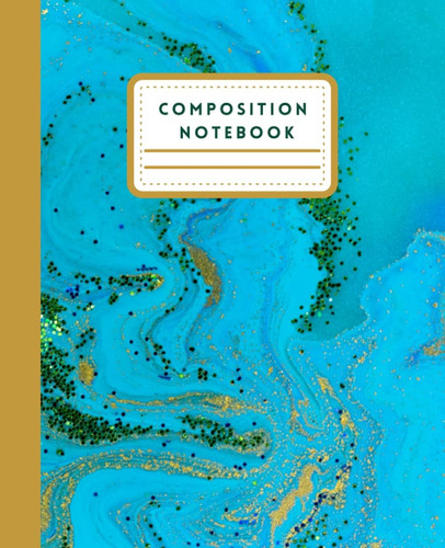 Libro: Marble Composition Notebook: Wide Ruled Lined Paper N