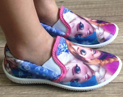 Tênis Alpargatas Baby Bebê Fantasia Frozen Elsa E Anna