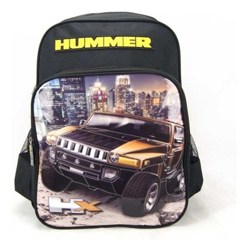 Mochila Escolar Carro Hummer Hx Amarelo De Costas Infantil