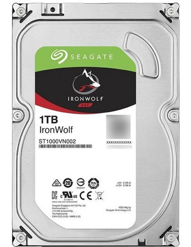 Disco Rigido Seagate 1tb 3.5  Nas Ironwolf