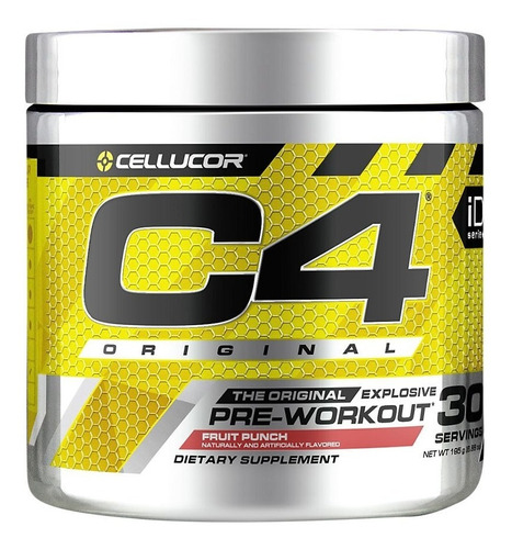 Suplemento en polvo Cellucor  C4 Original aminoácido sabor fruit punch en pote de 180g