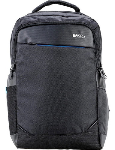 Mochila Basic+  BAG-02 para Notebook Até 15,6 Polegadas Executiva Cor Preto