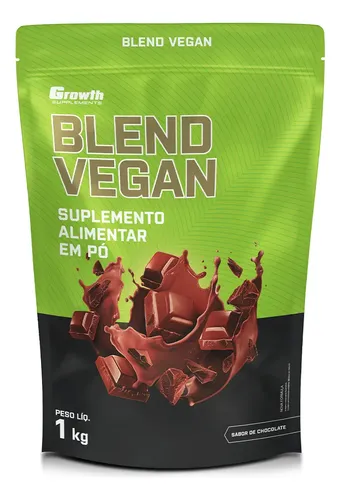 Blend Vegan (Proteína vegana) 1kg Growth Supplements - Sabor Choc...