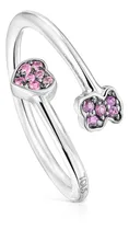 Comprar Anillo Plata Con Motivos Zafiros Y Amatistas New Motif Tous