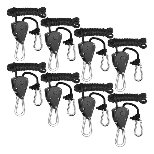 Polea Ajustable 8pcs Clip Cuerda Pesada Kayak Canoa Barco La