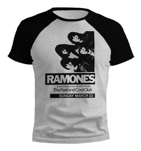 Remera The Ramones Punk Rock! Gris Ranglan