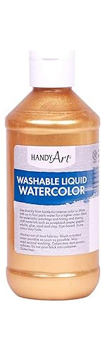 Handy Arte Lavable Liquid Acuarela 8 Onza Oro Metálico 8 Onz