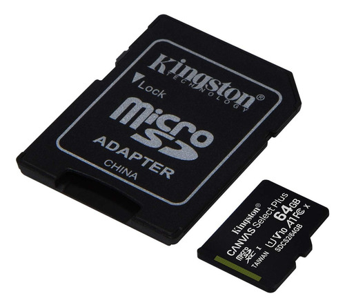 Tarjeta De Memoria Kingston Sdcs2  Canvas Select Plus 64gb