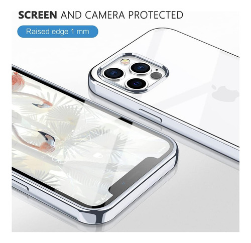 Milprox Funda P/ Phone 12 Pro Max Transparente Golpes Caidas