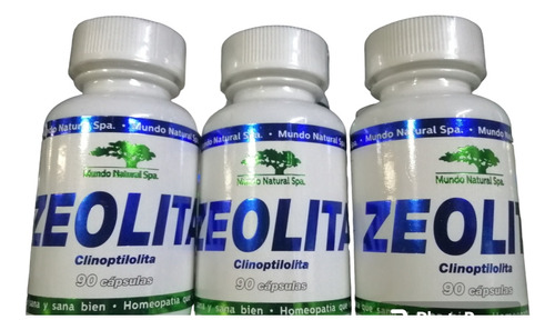 Zeolita Micronizada Clinoptilolita 90 Cápsulas 500 Mg X 3 Fr