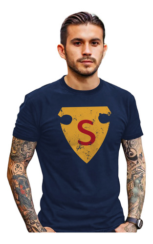 Playera Superman Action Comic Classic Figura Serie Logo