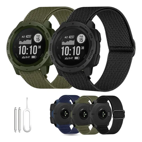 Reloj inteligente pulsera con correa de reloj de silicona multicolor para Garmin  instinct 2S