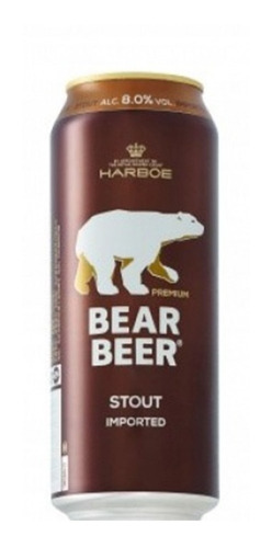 Cerveza Bear Beer Strong Stout X 500 Ml Pack X 3 Latas 8%
