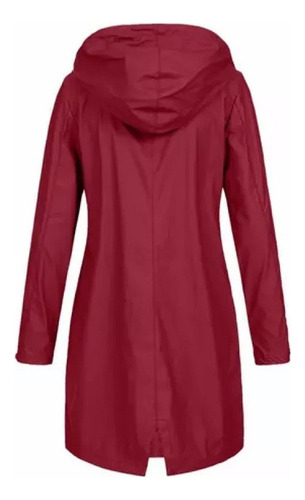 Chubasquero Impermeable Con Capucha Para Mujer