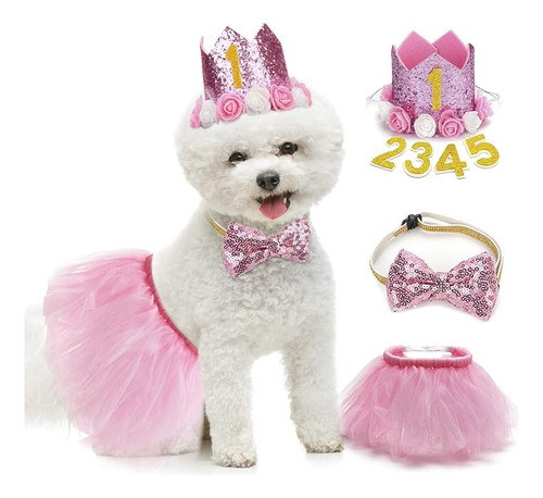 Falda Tutu Para Perro Suministros Para Cumpleaños Para Perro