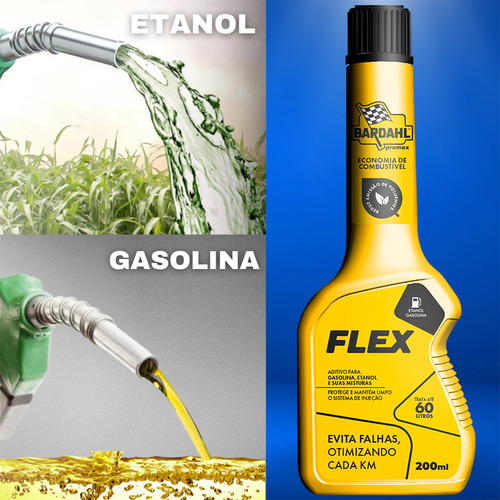 Bardahl Flex Aditivo Para Combustivel Motores Flex 200ml