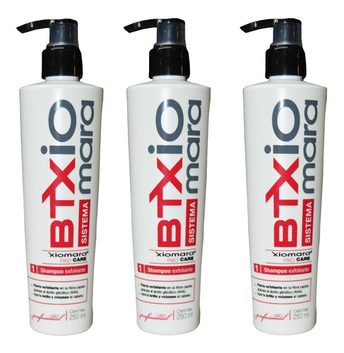 Xiomara 3 Shampoo Exfoliante Purificador Btx Paso 1 250 Ml