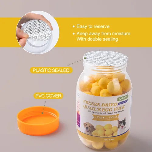 Yema De Huevo De Codorniz Liofilizada Para Gatos Y Perros 20