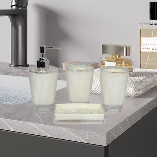 4x Dispensador De Loción, Soporte Para Cepillo De Dientes,