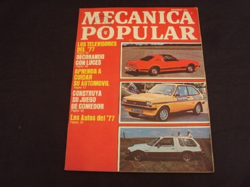 Revista Mecanica Popular (dic 1976) Automoviles '77