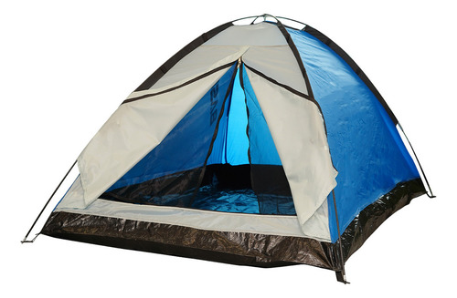 Barraca Camping 2 Pessoas Prova D'água Pu1500 Com Tela Bask