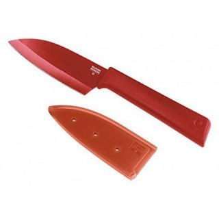 Cuchillo Santoku Pequeño Rojo Colori + - Kuhn Rikon