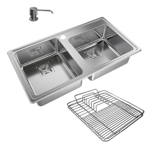 Bacha Quadra Q085 Ad Cocina Johnson Apido + Esac Q40 Cs6360