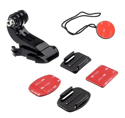 Kit Suporte Capacete Engate Rápido J-hook 360  Gopro Hero 