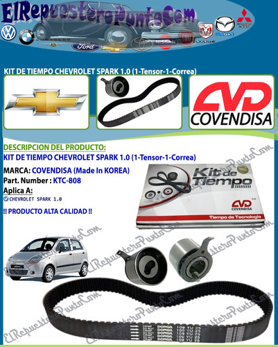 Kit De Tiempo Chevrolet Spark 1.0 (1-tensor-1-correa)