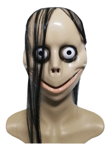 Momo Máscara Para Fiesta Halloween, Mxmok-005, 5 Pzas. 24x17 Color Caqui Momask