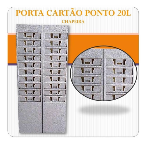 Porta Cartão Ponto 20 Lugares - Chapeira 20 Lugares.