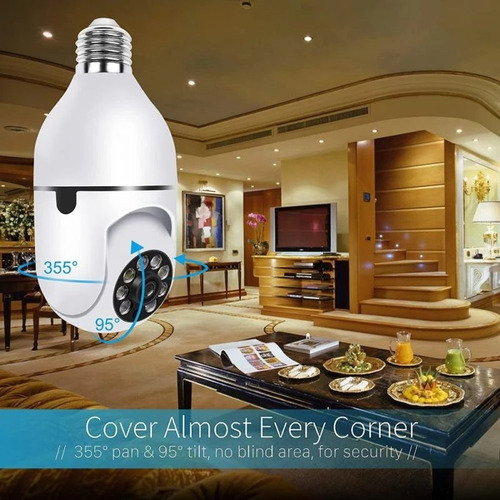 Imagen 5 de 8 de Camara Lampara Robotica Wifi Interior 1080p Audio Video!!!!