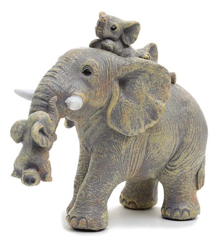Mrhsiang Bonita Estatua De Elefante De Buena Suerte, Decorac