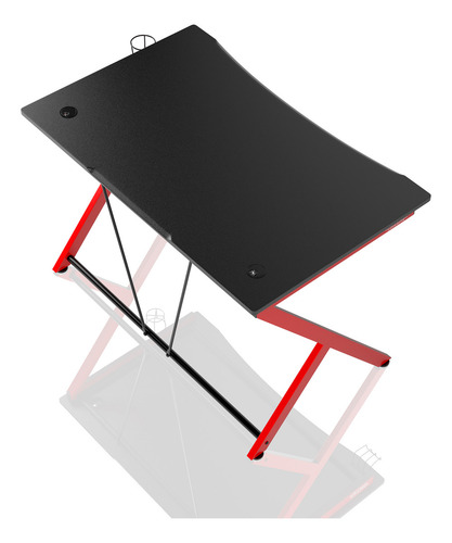 Escritorio Gamer Nitro Concepts - D12 - Negro Y Rojo