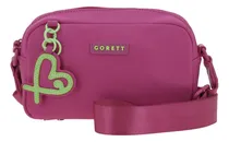 Comprar Bolso Crossbody Gorett Tay Color Rosa Dama Asa Ajustable Acabado De Los Herrajes Níquel Color Rosa Chicle Correa De Hombro Rosa Chicle Diseño De La Tela Liso