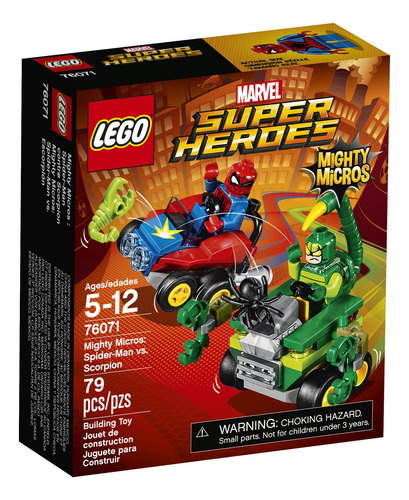 Super Héroes Lego Mighty Micros Araña Vs. Escorpión 76071