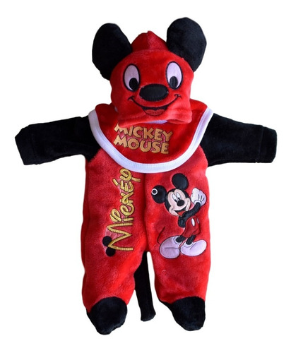 Imagen 1 de 1 de Mameluco Pijama Para Bebé Mickey Talla 3-6 Meses