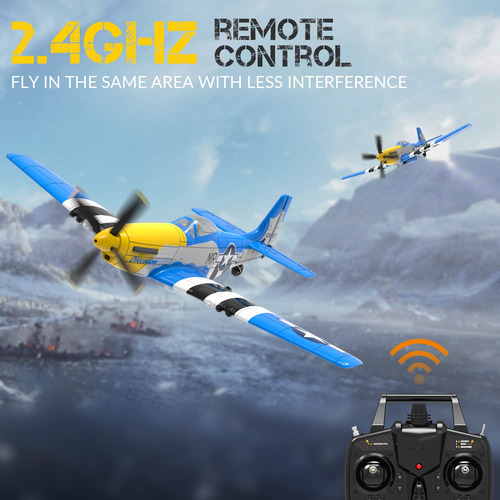 Avión Rc Rtf De 4 Canales Con Control Remoto Con 3 Modos -