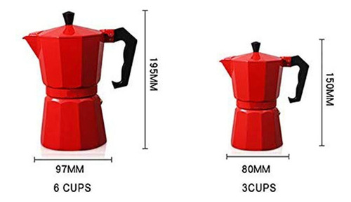 Cafetera De Aluminio Moca, Cafetera Italiana Portátil