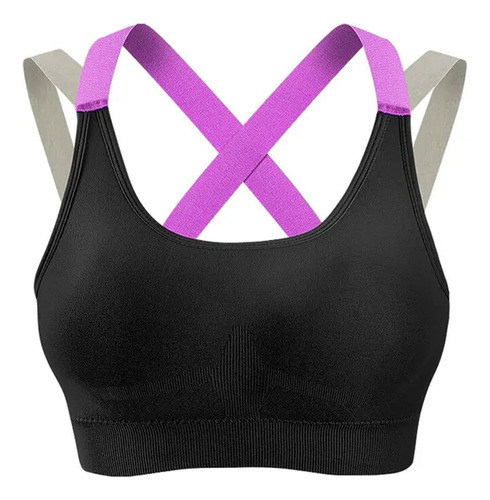  Crop Top Deportivo Comodo Nylon Dama Correr Sin Costuras