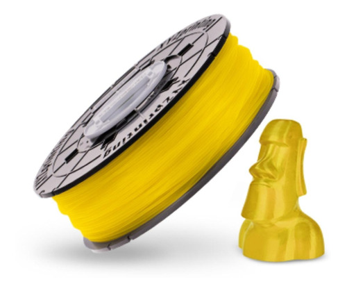 Filamento 3D PLA XYZprinting de 1.75mm y 600g clear yellow