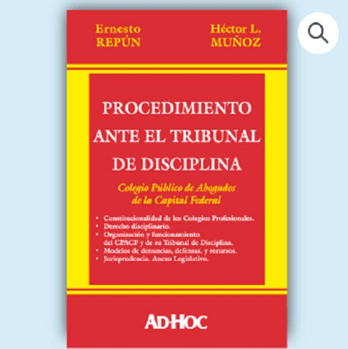 Procedimiento Ante El Tribunal De Disciplina - Repún / Muñoz