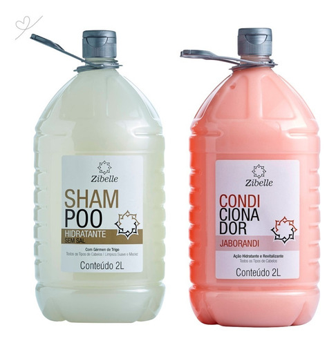 Kit Shampoo Hidratante Sem Sal + Condi Jaborandi 2l