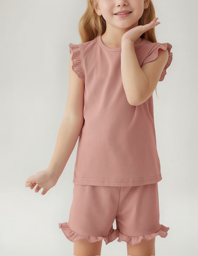 Conjunto De 2 Piezas De Ropa De Verano Para Niñas Pequeñas 1