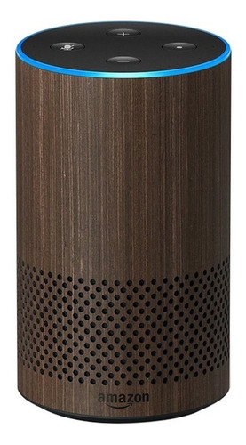 Amazon Echo 2nd Gen con asistente virtual Alexa walnut finish 110V/240V