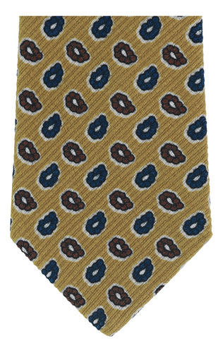 Corbata Scappino Manzoni De Paisleys En Lana Hombre 459 Color Amarillo