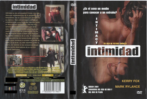 Intimidad Intimacy De Patrice Chéreau Kerry Fox Dvd Nacional